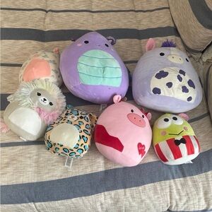 Squishmallow Mixed Lot 7 Stiffed Animal Plush Toy